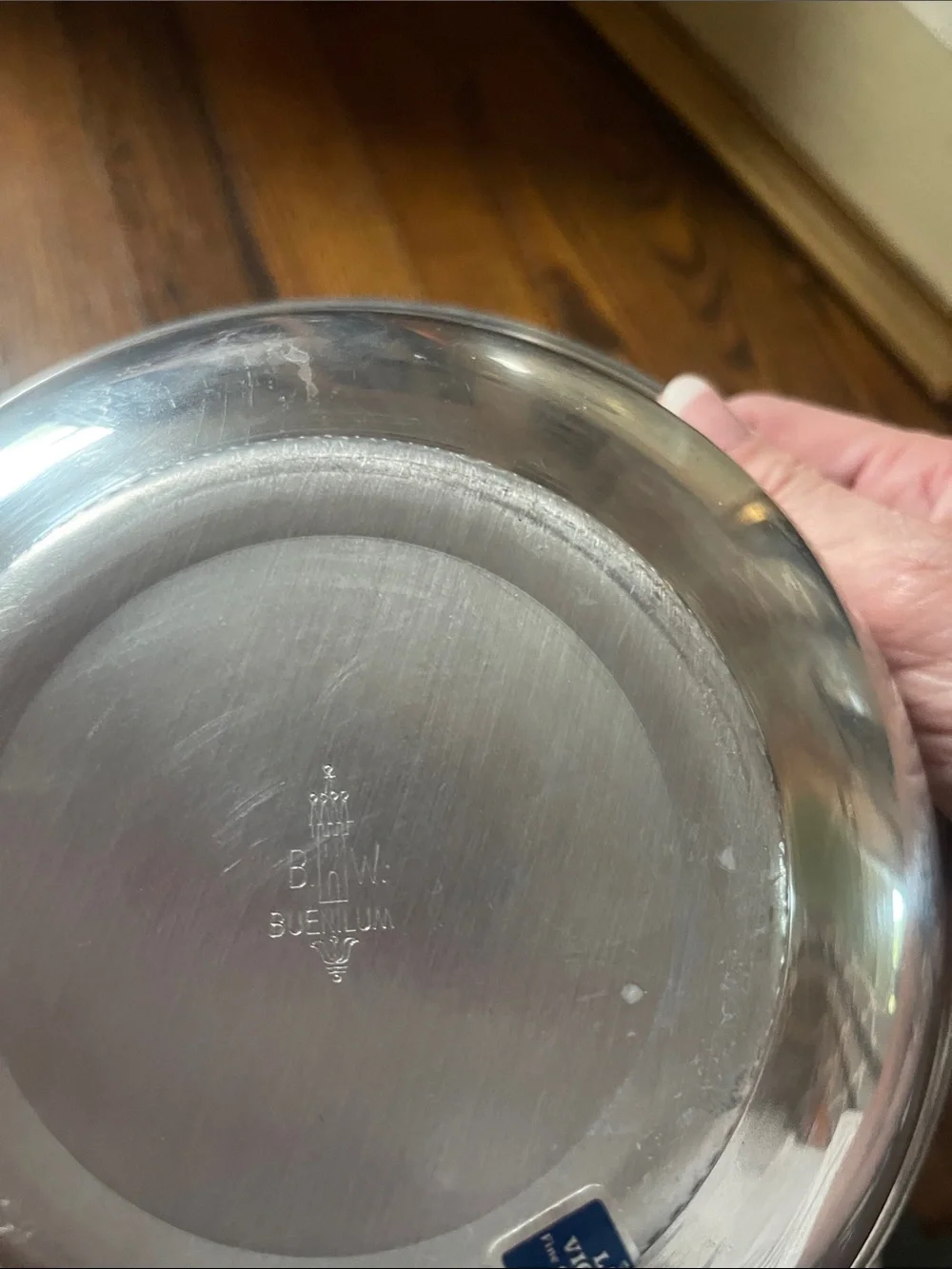 Polished Stainless Steel Covered Serving Bowl - Silver